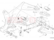 DUCATI 2015 Monster 821 FOOTRESTS, LEFT [MOD:M 821]