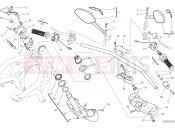 DUCATI 2015 Monster 1200 HANDLEBAR AND CONTROLS [MOD:M 1200]