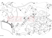 DUCATI Monster 821 COOLING SYSTEM [MOD:M 821]