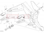 DUCATI 2016 Monster 1200 S FOOTRESTS, RIGHT [MOD:M 1200S]