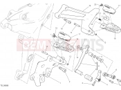 DUCATI Multistrada 1200 S FOOTRESTS, LEFT [MOD:MS1200S]