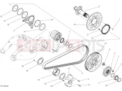 DUCATI 2017 XDiavel S HUB, REAR WHEEL [MOD:XDIAVELS]