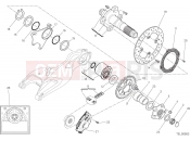 DUCATI 2017 Hypermotard 939 HUB, REAR WHEEL [MOD:HYM 939]