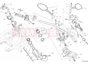 DUCATI 2017 Monster 1200 S HANDLEBAR AND CONTROLS [MOD:M 1200S]