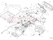 DUCATI 2017 Multistrada 1200 Enduro NUMBER PLATE HOLDER - TAIL LIGHT [MOD:MS1200E;XST:JAP]