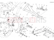 DUCATI 2017 SuperSport FOOTRESTS, LEFT [MOD:SS 939]