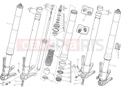 DUCATI 2018 Diavel Carbon FRONT FORK [MOD:DVLC]