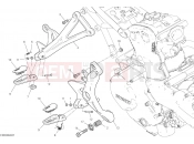 DUCATI 2018 Monster 1200 FOOTRESTS, RIGHT [MOD:M 1200]