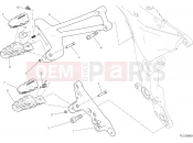 DUCATI 2018 Multistrada 1260 PikesPeak FOOTRESTS, RIGHT [MOD:MS1260PP]