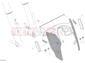 DUCATI Hypermotard 950 FRONT MUDGUARD [MOD:HYM 950]