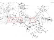 DUCATI Hypermotard 950 FOOTRESTS, LEFT [MOD:HYM 950]