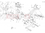 DUCATI 2019 Hypermotard 950 SP FOOTRESTS, LEFT [MOD:HYM950SP]