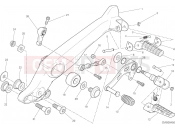 DUCATI 2019 Monster 797+ FOOTRESTS, LEFT [MOD:M 797]
