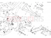 DUCATI 2019 Monster 821 FOOTRESTS, LEFT [MOD:M 821]