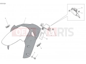 DUCATI 2019 Multistrada 1260 S D Air FRONT MUDGUARD [MOD:MS1260SA]
