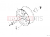 DUCATI 2020 Multistrada 1260 Pikes Peak REAR WHEEL [MOD:MS1260PP]
