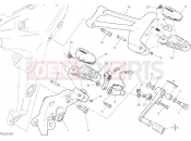 DUCATI Multistrada 950 S FOOTRESTS, LEFT [MOD:MS950S]