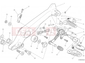 DUCATI 2021 Scrambler 1100 Pro FOOTRESTS, LEFT [MOD:SCR11PRO]