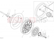 DUCATI Scrambler Desert Sled FRONT WHEEL [MOD:SCR800DS]