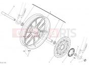 DUCATI 2021 Scrambler Icon Dark FRONT WHEEL [MOD:SCR800DK]