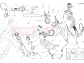 DUCATI Scrambler Cafe Racer HANDLEBAR AND CONTROLS [MOD:SCR800CR]