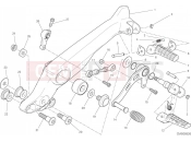 DUCATI 2015 Scrambler Full Throttle FOOTRESTS, RIGHT [MOD:SCR800FT]