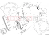 DUCATI Diavel 1260 Lamborghini WATER PUMP [MOD:DVLAMBO]