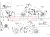 DUCATI Diavel 1260 Lamborghini POSITIONING PLATES [MOD:DVLAMBO;XST:JAP]