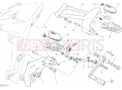 DUCATI Multistrada 950 FOOTRESTS, LEFT [MOD:MS950]