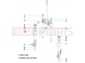 Fork's components (Kayaba) - Piaggio Beverly 300 IE ABS (APAC) 2020