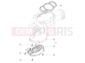 Meter combination - Cruscotto - Piaggio Beverly 300 IE ABS (APAC) 2020