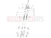 Fork's components (Wuxi Top) - Piaggio Liberty 125 Poste 2019