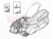 Engine, assembly - Piaggio MP3 350 Maxi Sport 2020