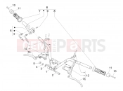 Handlebars - Master cil. - Piaggio MP3 350 Maxi Sport 2020