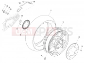 Rear wheel - Piaggio MP3 350 Maxi Sport 2020