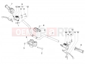PIAGGIO Piaggio 1 Moped Handlebars - Master cil.