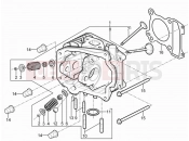 PIAGGIO Typhoon 125 4T 2V Cylinder head unit - Valve