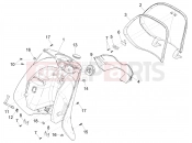 PIAGGIO Zip 50 4T Front glove-box - Knee-guard panel