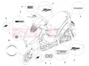 Plates - Emblems - Piaggio Zip 50 4T 2022