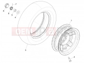 Rear wheel - Piaggio Zip 50 4T 2022