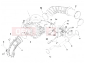 Carburettor, assembly - Union pipe - Piaggio Typhoon 50 4T 4V (USA / CA) 2022