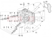Head unit - Valve - Piaggio Typhoon 50 4T 4V (USA / CA) 2022