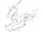 Side cover - Spoiler - Piaggio Typhoon 50 4T 4V (USA / CA) 2022