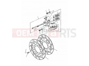TRIUMPH TRIDENT Front Brake Caliper & Disc