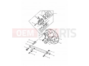 TRIUMPH TRIDENT Rear Brake Caliper & Disc