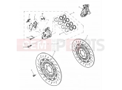 TRIUMPH SPEED TRIPLE 885cc\955cc (EFI) > 141871 Front Brake Caliper & Discs
