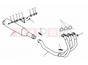 TRIUMPH SPEED TRIPLE 885cc\955cc (EFI) > 141871 Exhaust System 885cc Engine