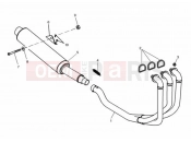 TRIUMPH SPEED TRIPLE 885cc\955cc (EFI) > 141871 Exhaust System 955cc Engine