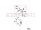 TRIUMPH SPEED FOUR Rear Brake Disc and Caliper