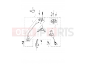 TRIUMPH ROCKET III, CLASSIC & ROADSTER Ignition Switch & Lock Set 343680